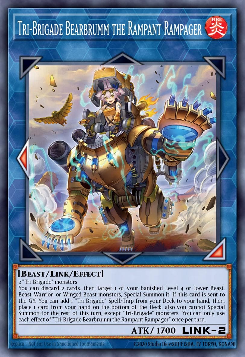Tri-Brigade Bearbrumm the Rampant Rampager 2022 Tin of the Pharaoh's Gods card