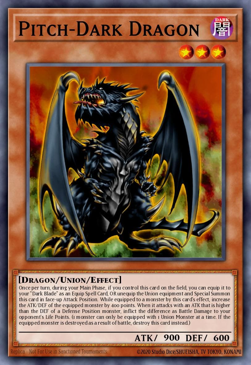 Pitch-Dark Dragon 遊戲王 card