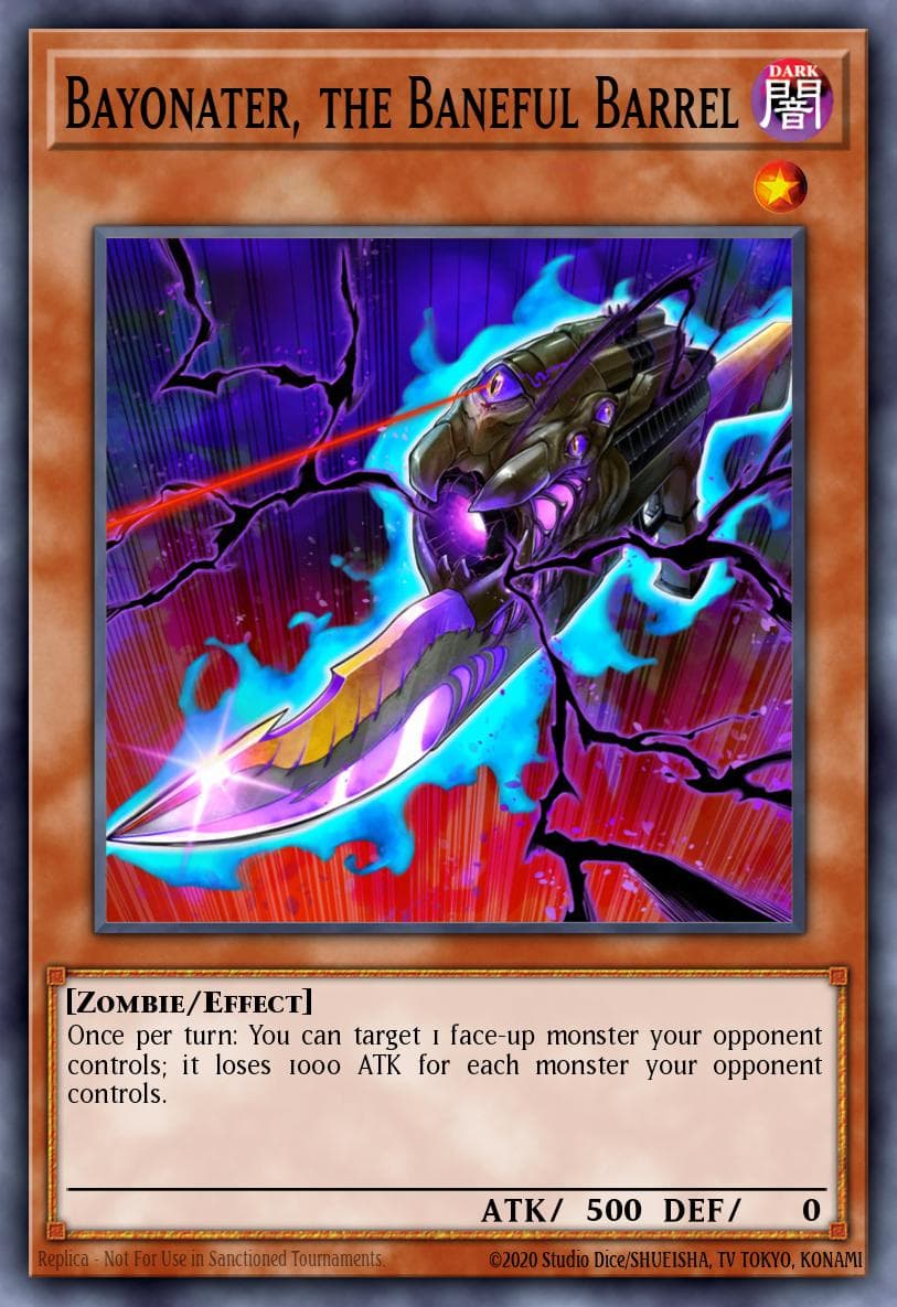 Bayonater, the Baneful Barrel Chaos Impact Special Edition card
