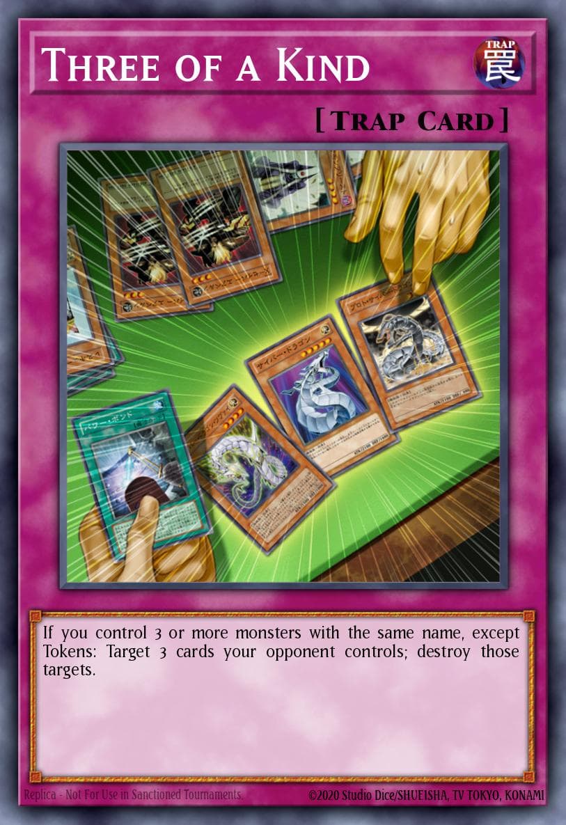 Three of a Kind Cyber Dragon Revolution Structure Deck card