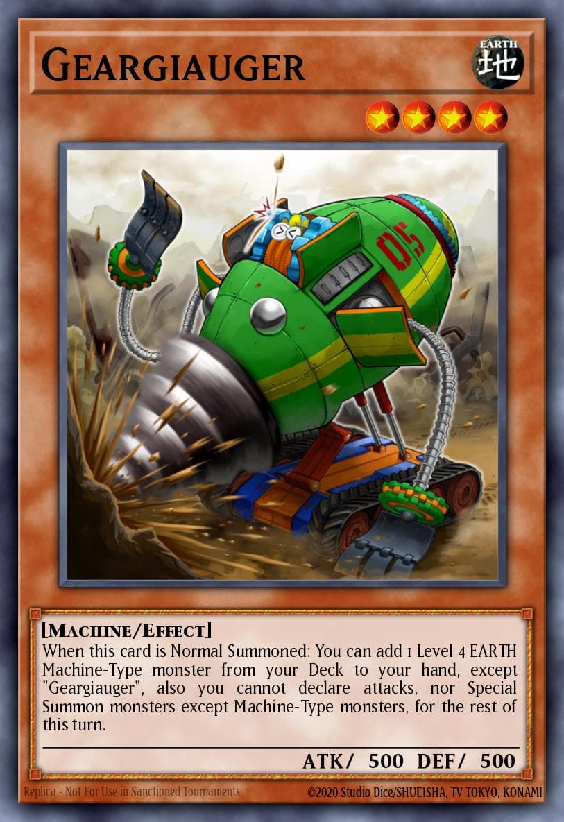 Geargiauger Machine Reactor Structure Deck card
