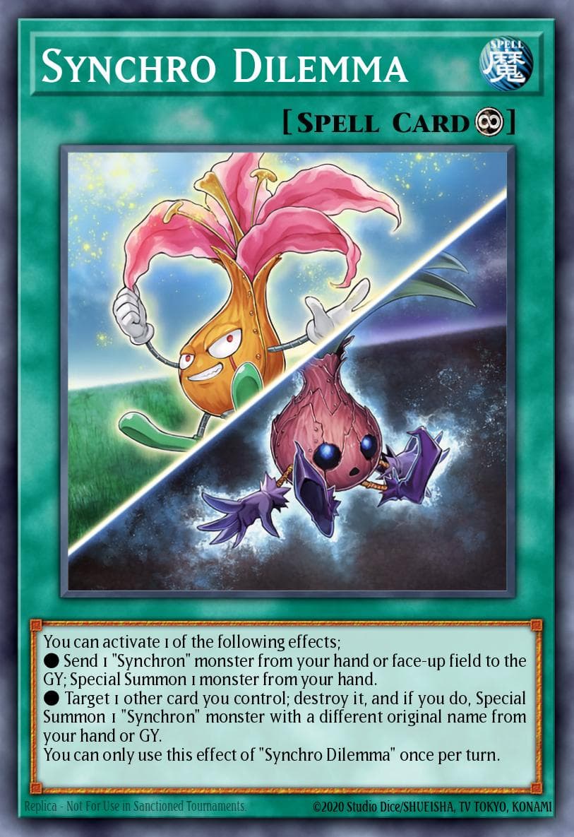 Synchro Dilemma Legendary Duelists: Synchro Storm card