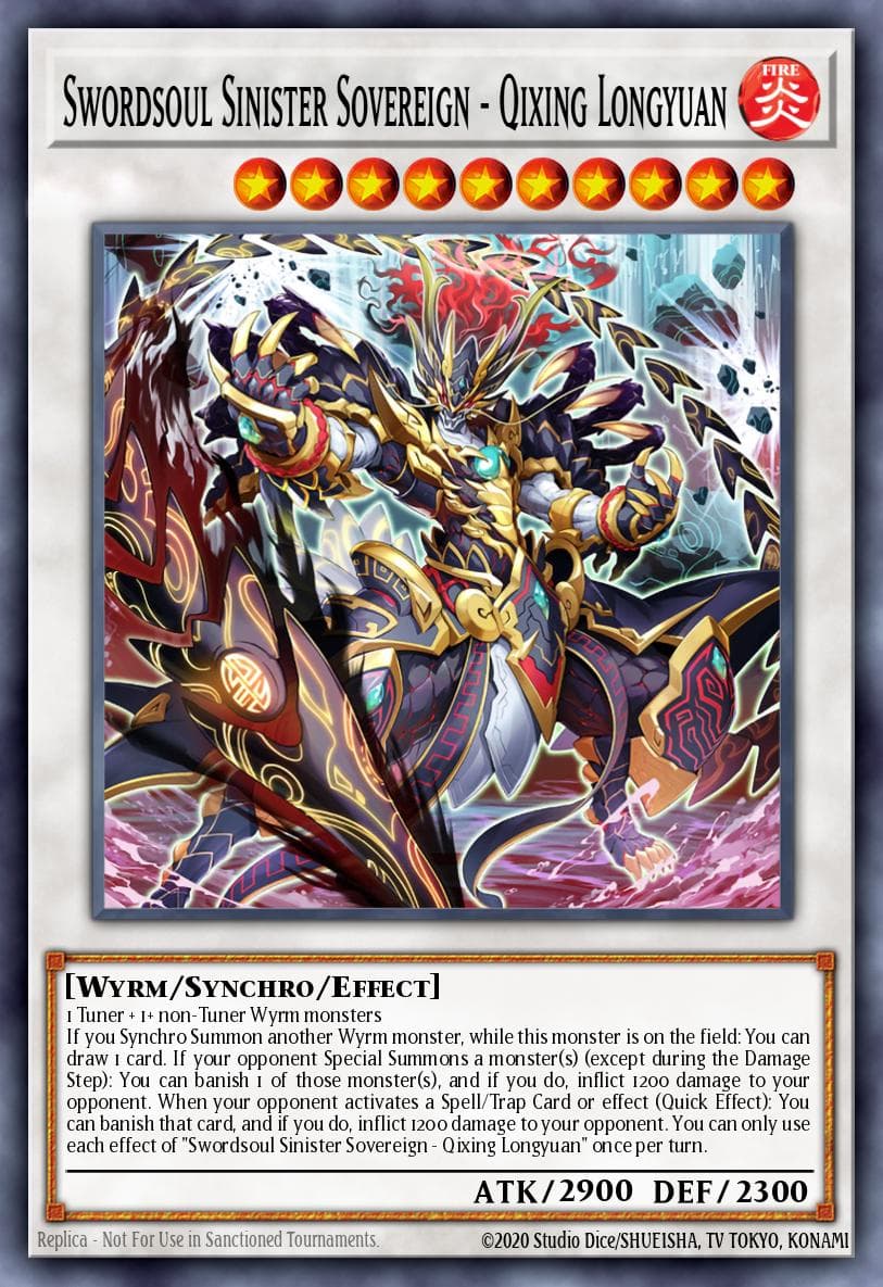 Swordsoul Sinister Sovereign - Qixing Longyuan Battle of Chaos card