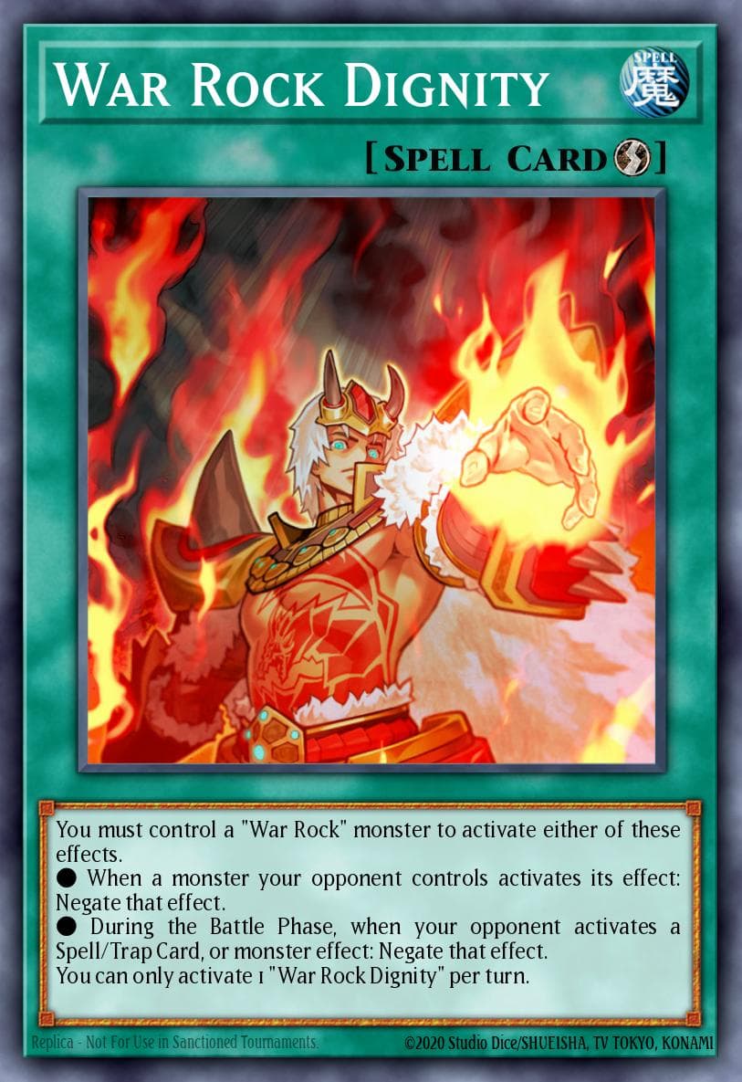 War Rock Dignity Lightning Overdrive Premiere! promotional card card