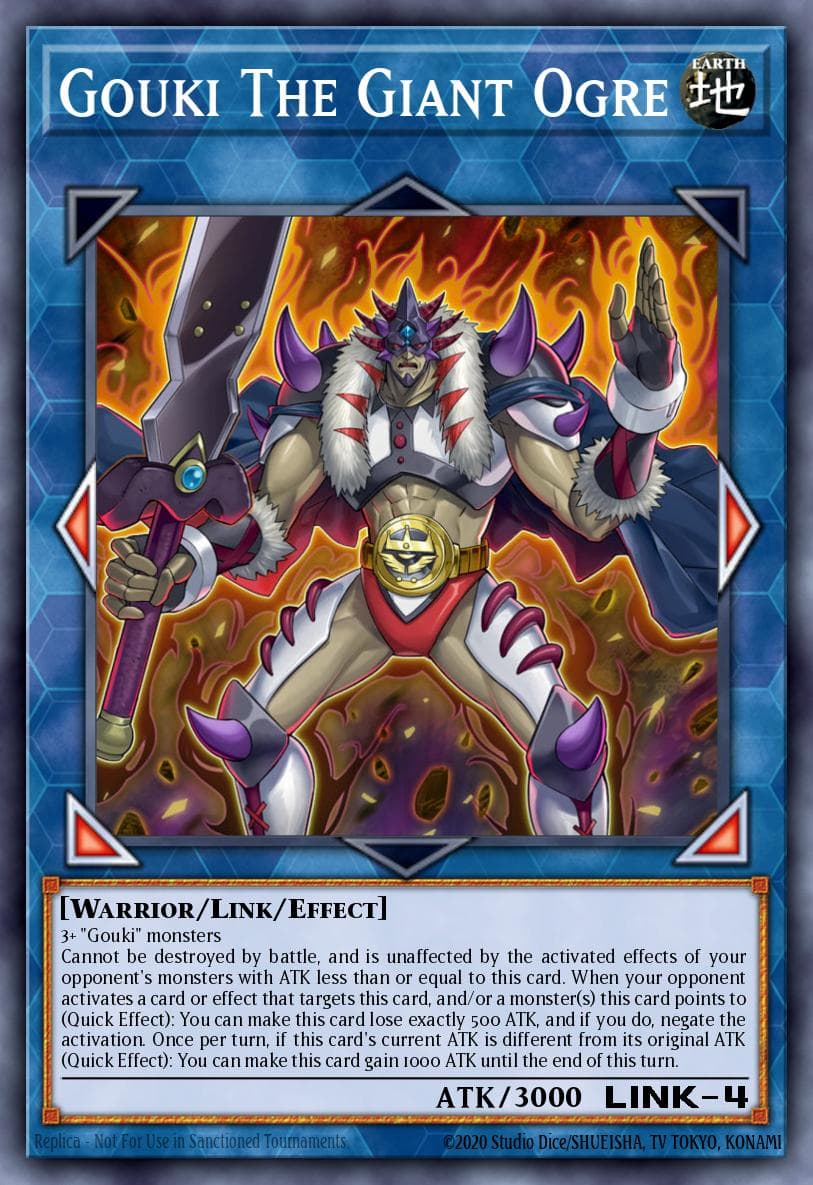 Gouki The Giant Ogre 2019 Gold Sarcophagus Tin Mega Pack card