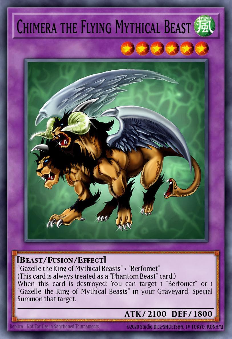 Chimera the Flying Mythical Beast Speed Duel: Battle City Box card