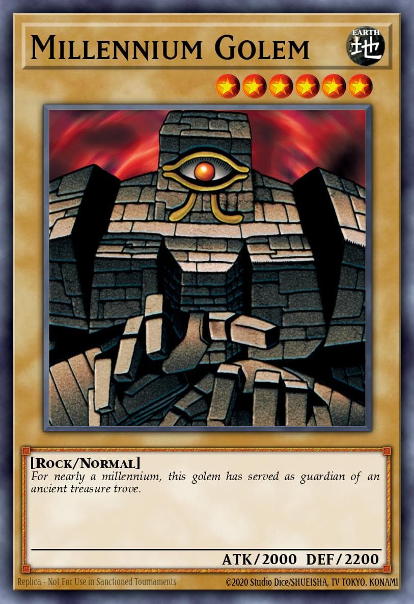 Millennium Golem Tournament Pack 7 card
