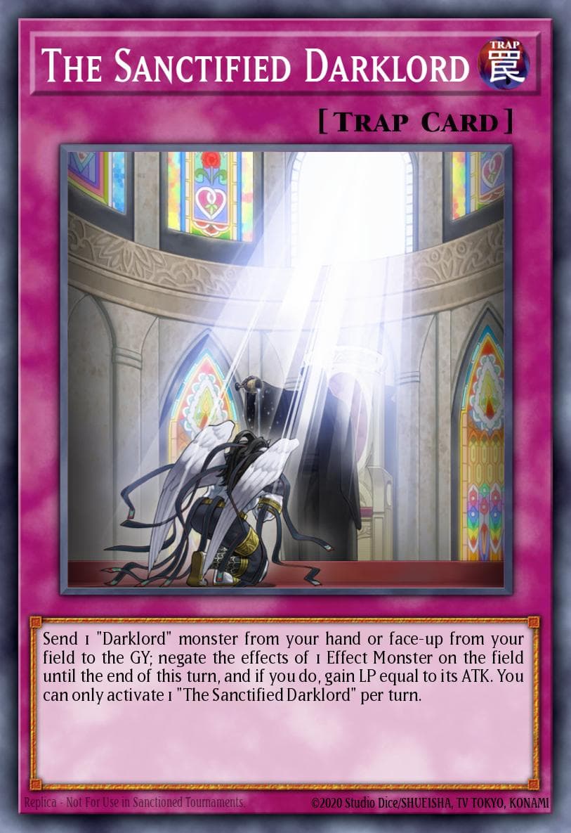 The Sanctified Darklord Flames of Destruction Special Edition card