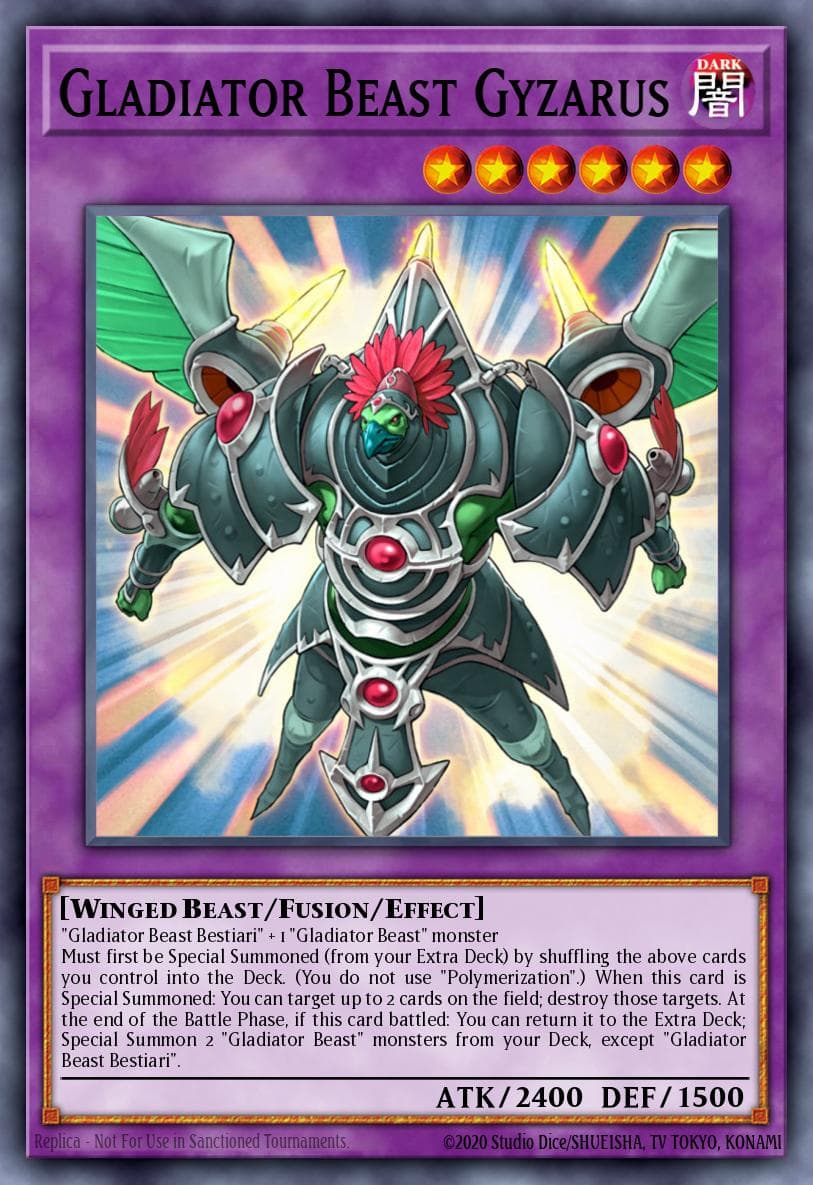 Gladiator Beast Gyzarus Gold Series 4: Pyramids Edition card