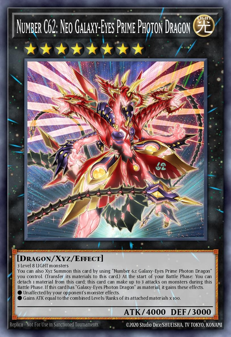 Number C62: Neo Galaxy-Eyes Prime Photon Dragon 25th Anniversary Tin: Dueling Mirrors card