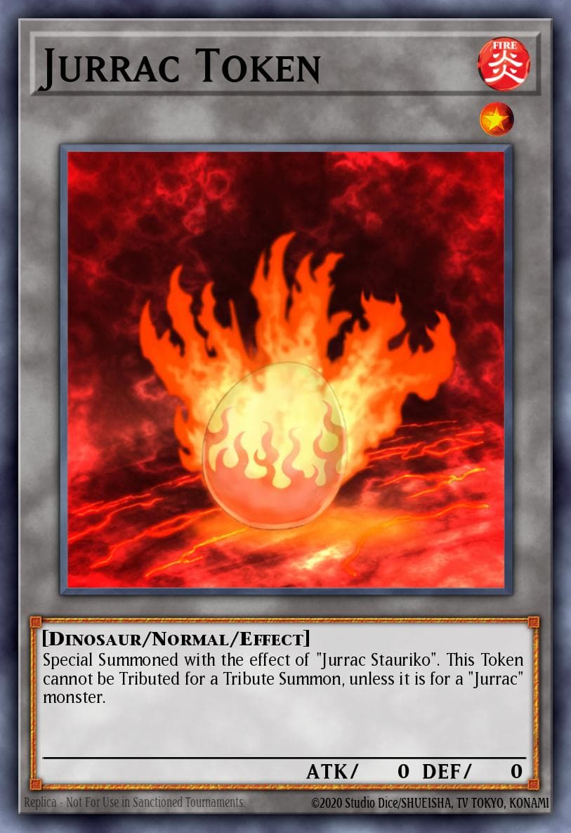 Jurrac Token 遊戲王 card