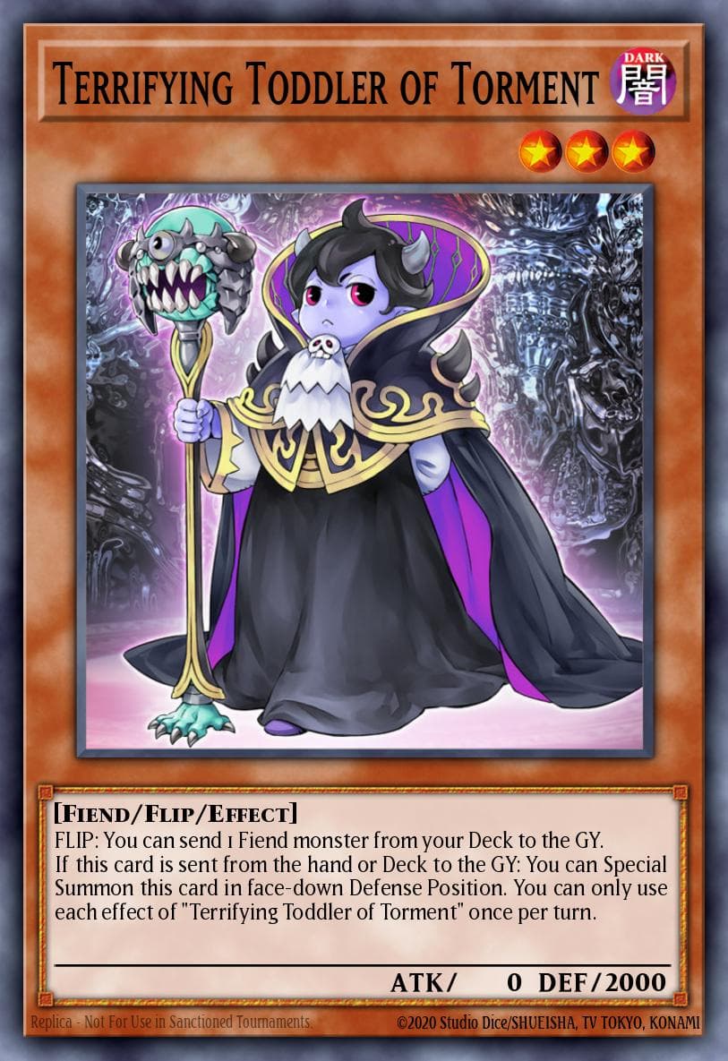 Terrifying Toddler of Torment 2019 Gold Sarcophagus Tin Mega Pack card