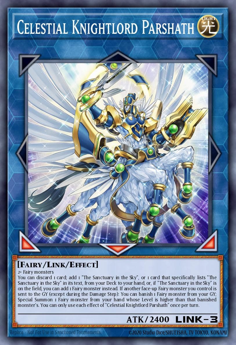Celestial Knightlord Parshath Duel Overload card