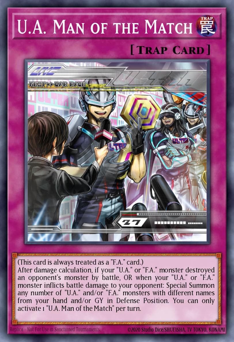 U.A. Man of the Match Phantom Rage Premiere! promotional card card