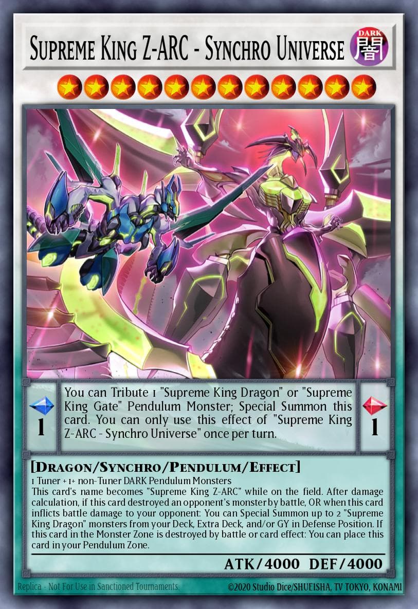 Supreme King Z-ARC - Synchro Universe Legacy of Destruction card