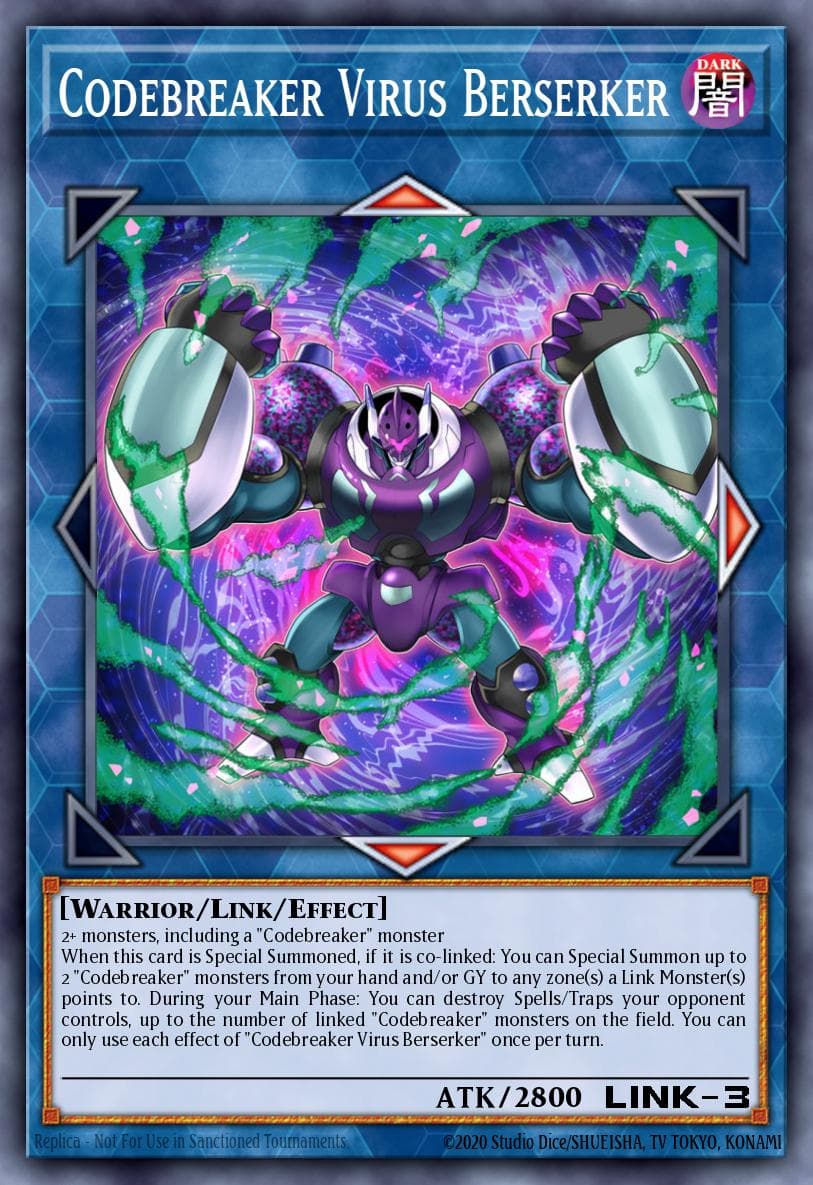 Codebreaker Virus Berserker Eternity Code Premiere! promotional card card