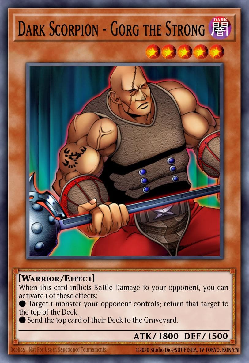 Dark Scorpion - Gorg the Strong Speed Duel: Battle City Box card