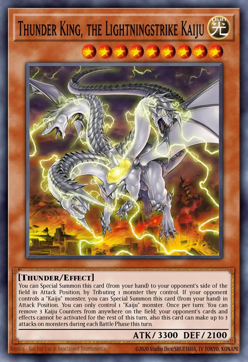 雷击坏兽 雷霆之王 遊戲王 card