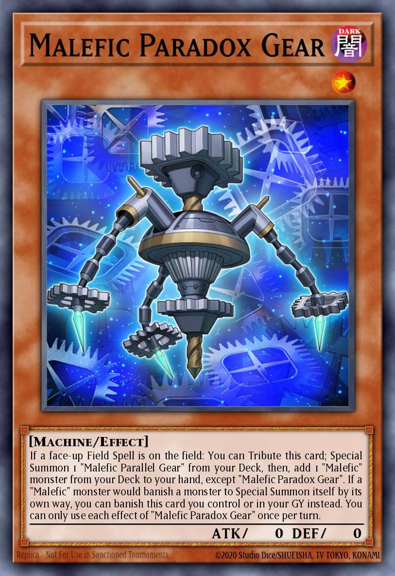 Malefic Paradox Gear Duel Overload card