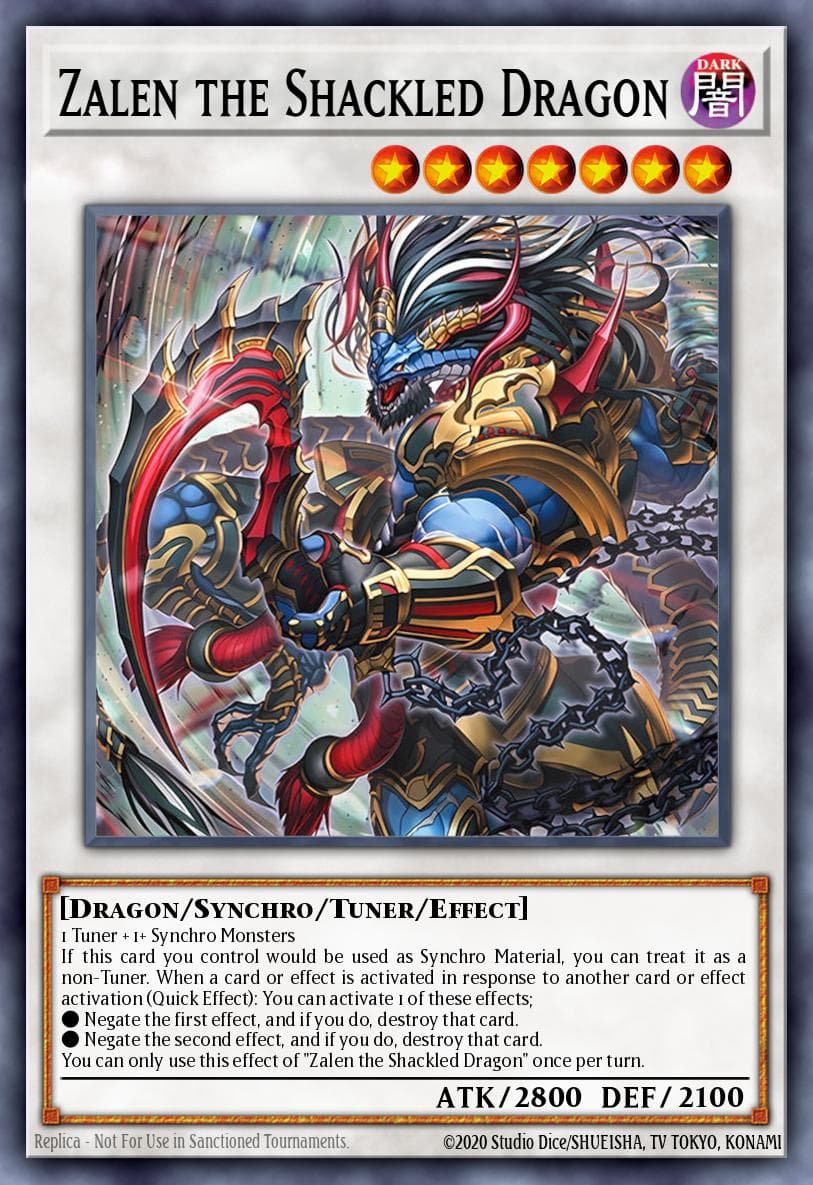 Zalen the Shackled Dragon Burst Protocol card