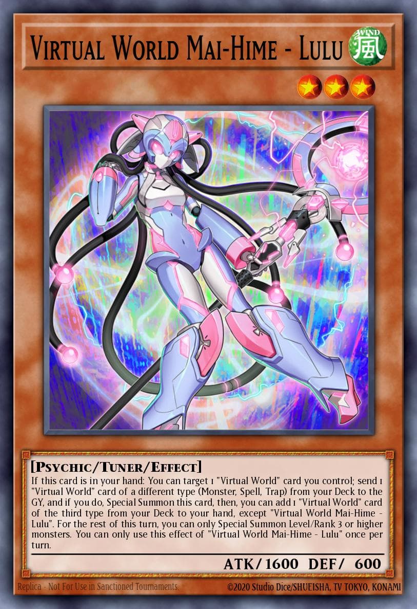 Virtual World Mai-Hime - Lulu Phantom Rage Premiere! promotional card card