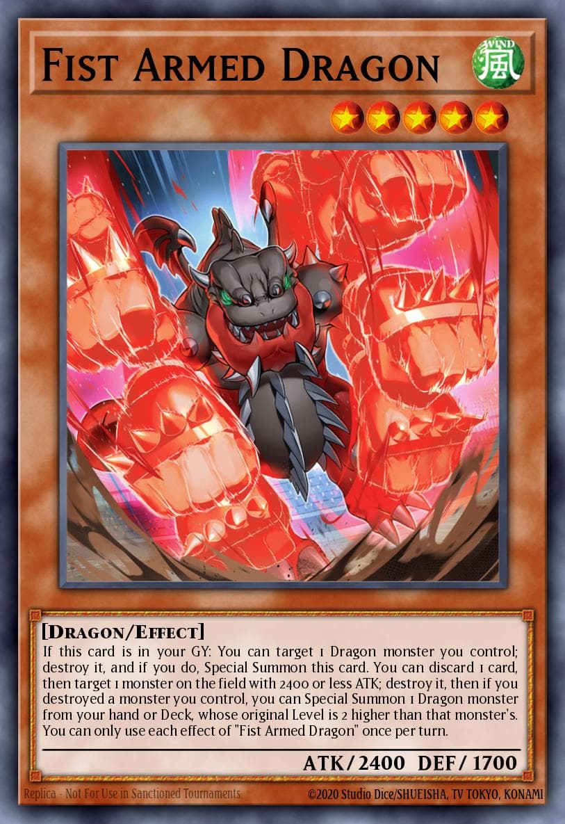 Fist Armed Dragon Burst Protocol card