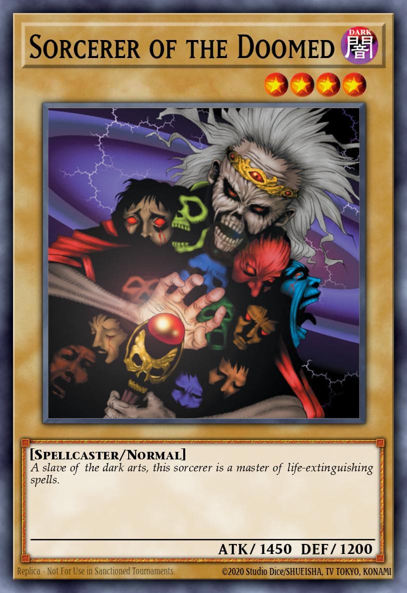 Sorcerer of the Doomed Summoned Skull Sample promotional card card