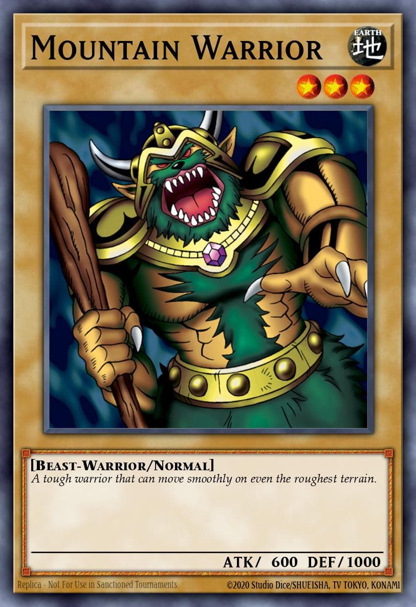 Mountain Warrior 遊戲王 card