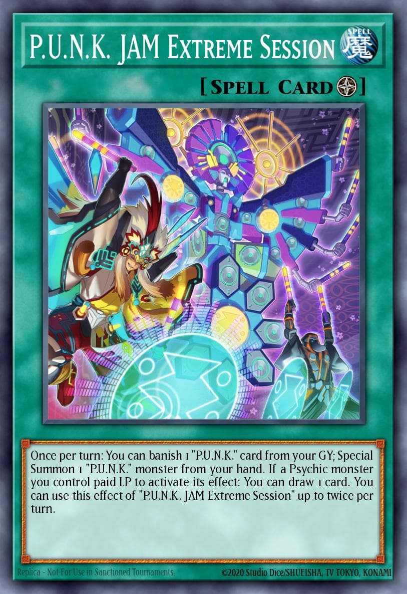 P.U.N.K. JAM Extreme Session Power of the Elements card
