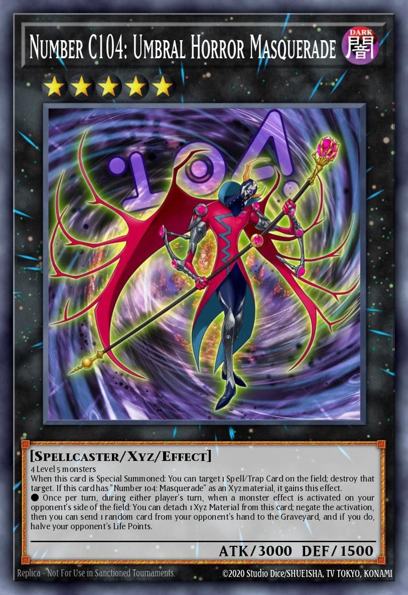 Number C104: Umbral Horror Masquerade Rarity Collection 5 card