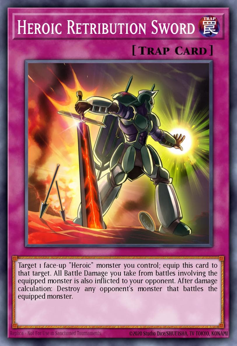 Heroic Retribution Sword Return of the Duelist: Special Edition card