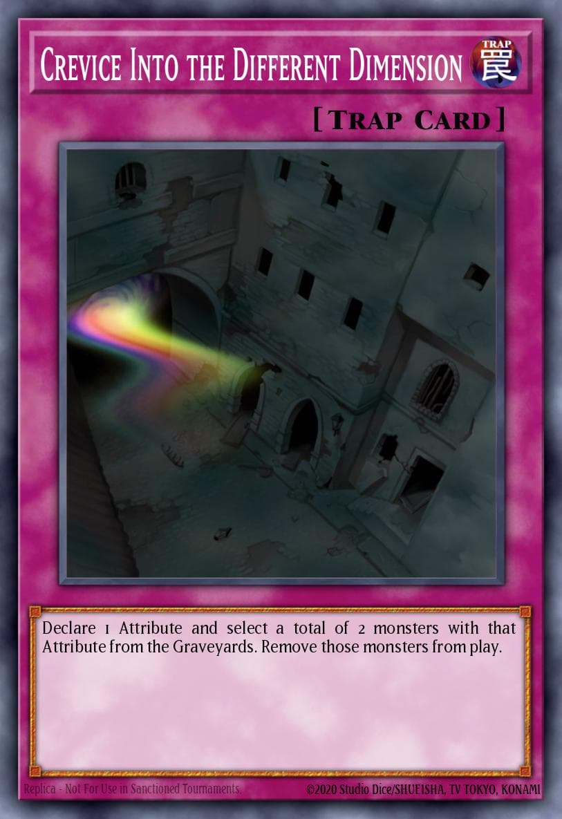 Crevice Into the Different Dimension The Shining Darkness Sneak Peek Participation Card card