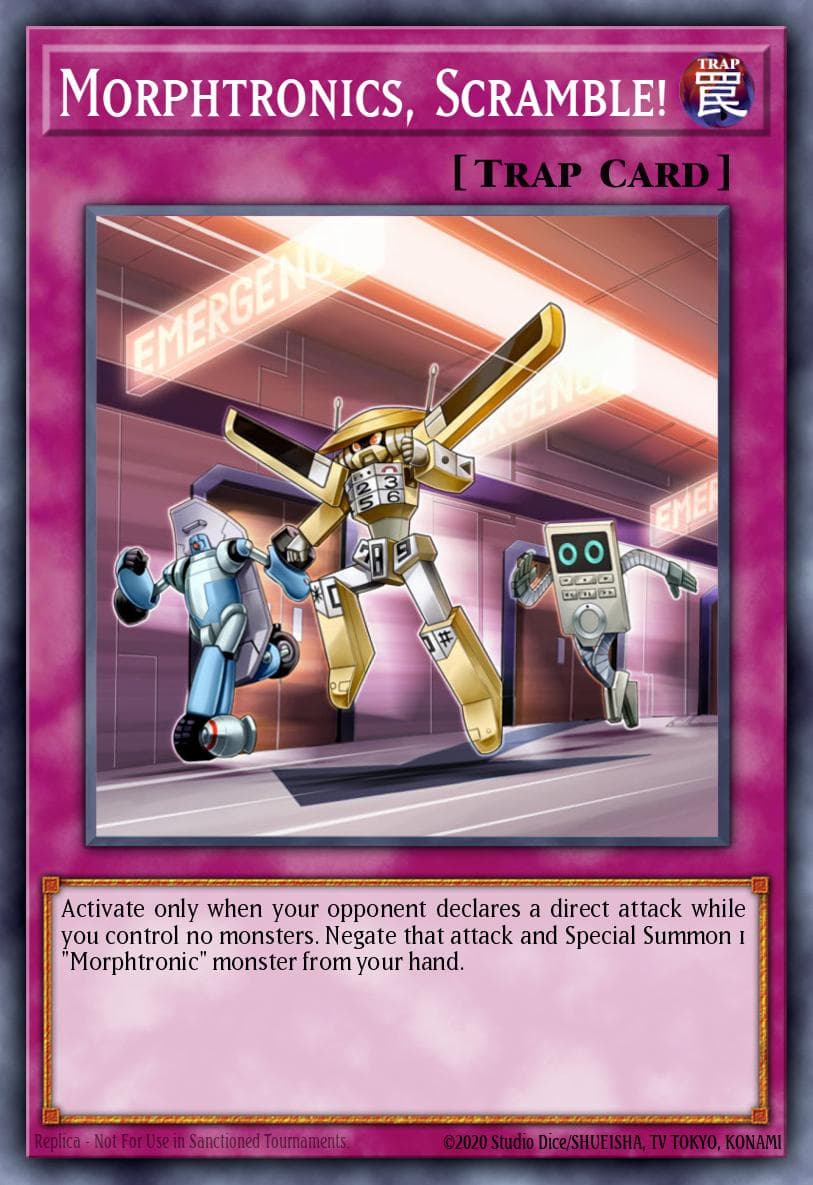 Morphtronics, Scramble! 游戏王 card