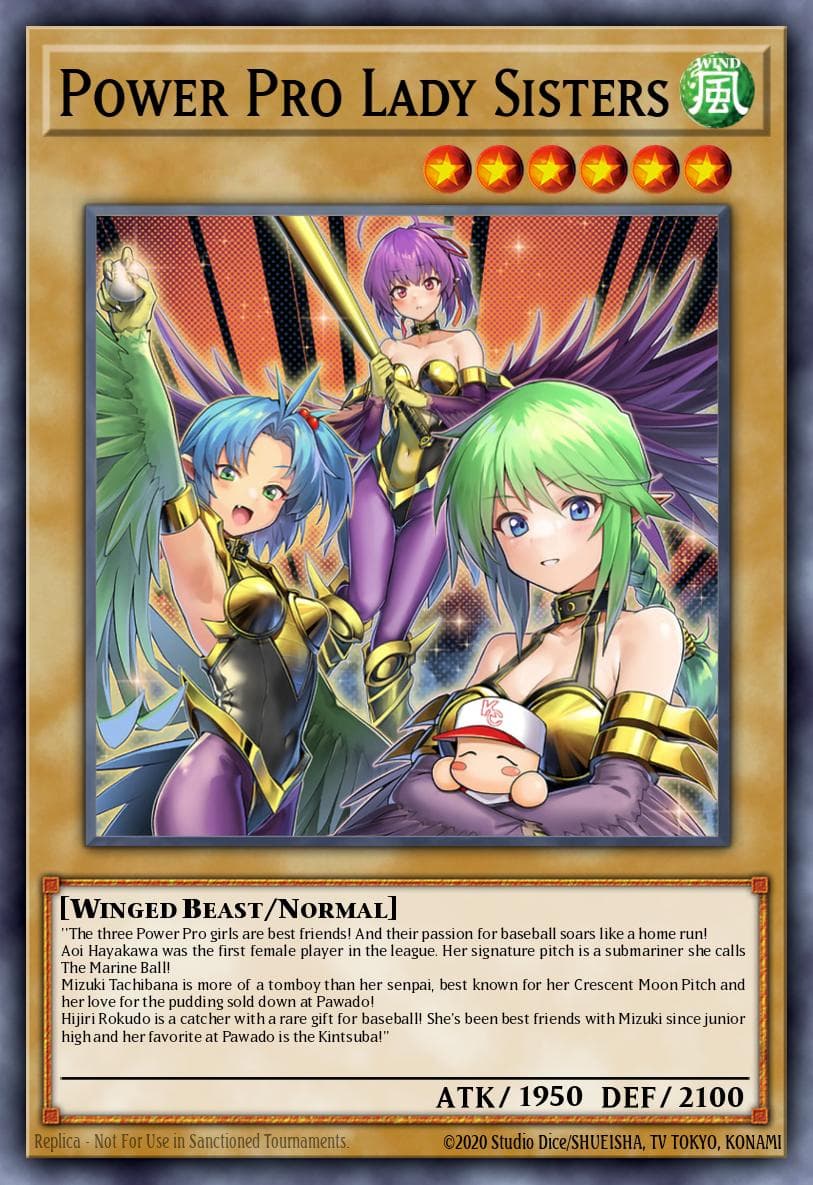Power Pro Lady Sisters 遊戲王 card