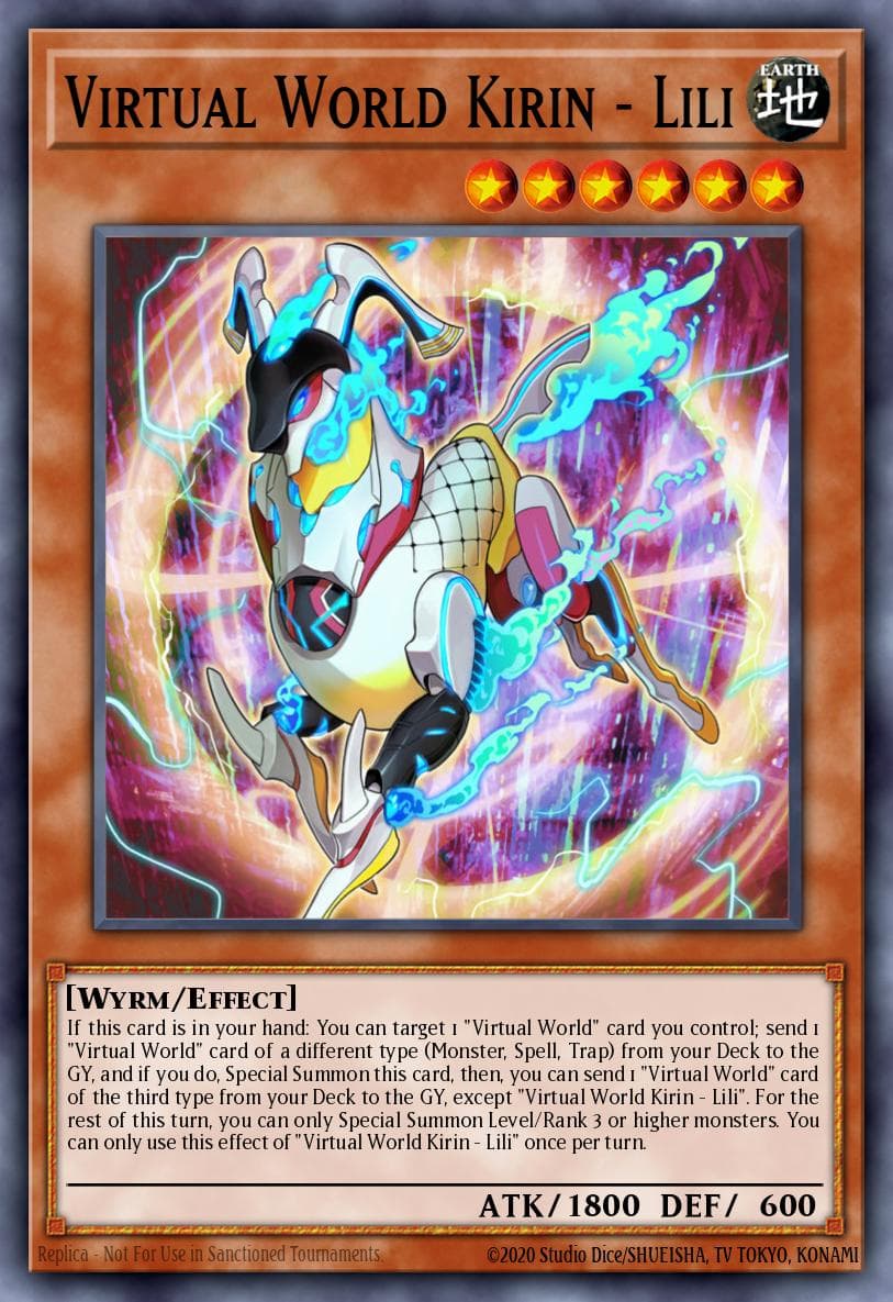 Virtual World Kirin - Lili Phantom Rage Premiere! promotional card card