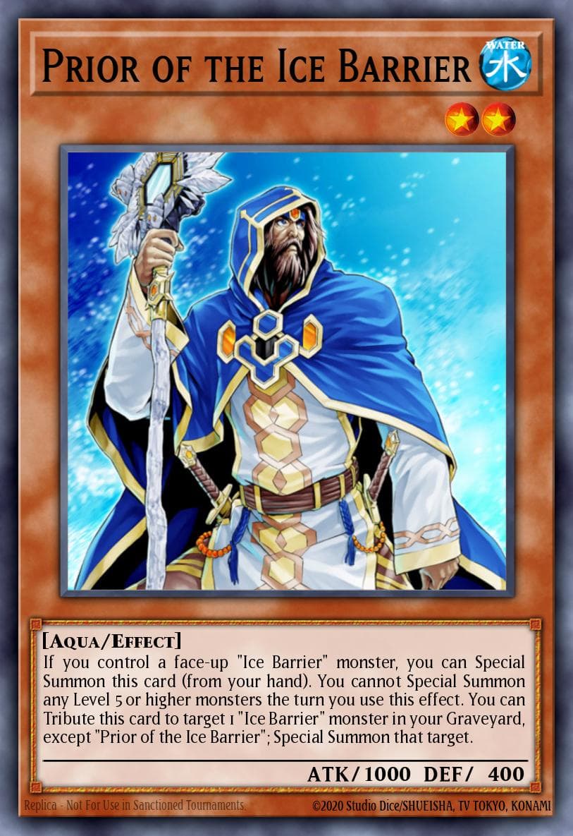 Prior of the Ice Barrier Structure Deck: Freezing Chains card