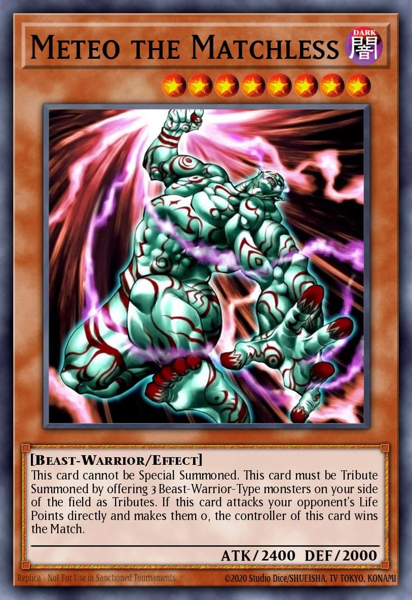Meteo the Matchless Yu-Gi-Oh! World Championship 2005 prize cards card