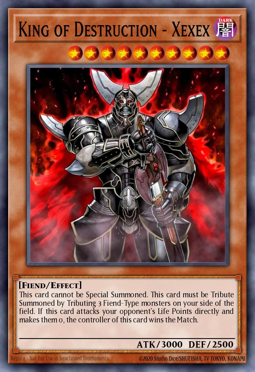 King of Destruction - Xexex Yu-Gi-Oh! World Championship 2005 prize cards card