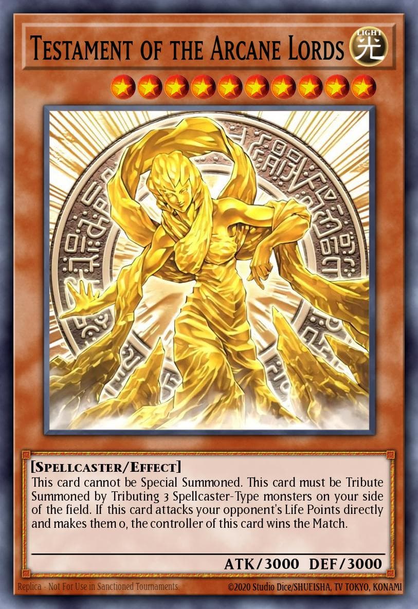 Testament of the Arcane Lords Yu-Gi-Oh! World Championship 2007 prize cards card