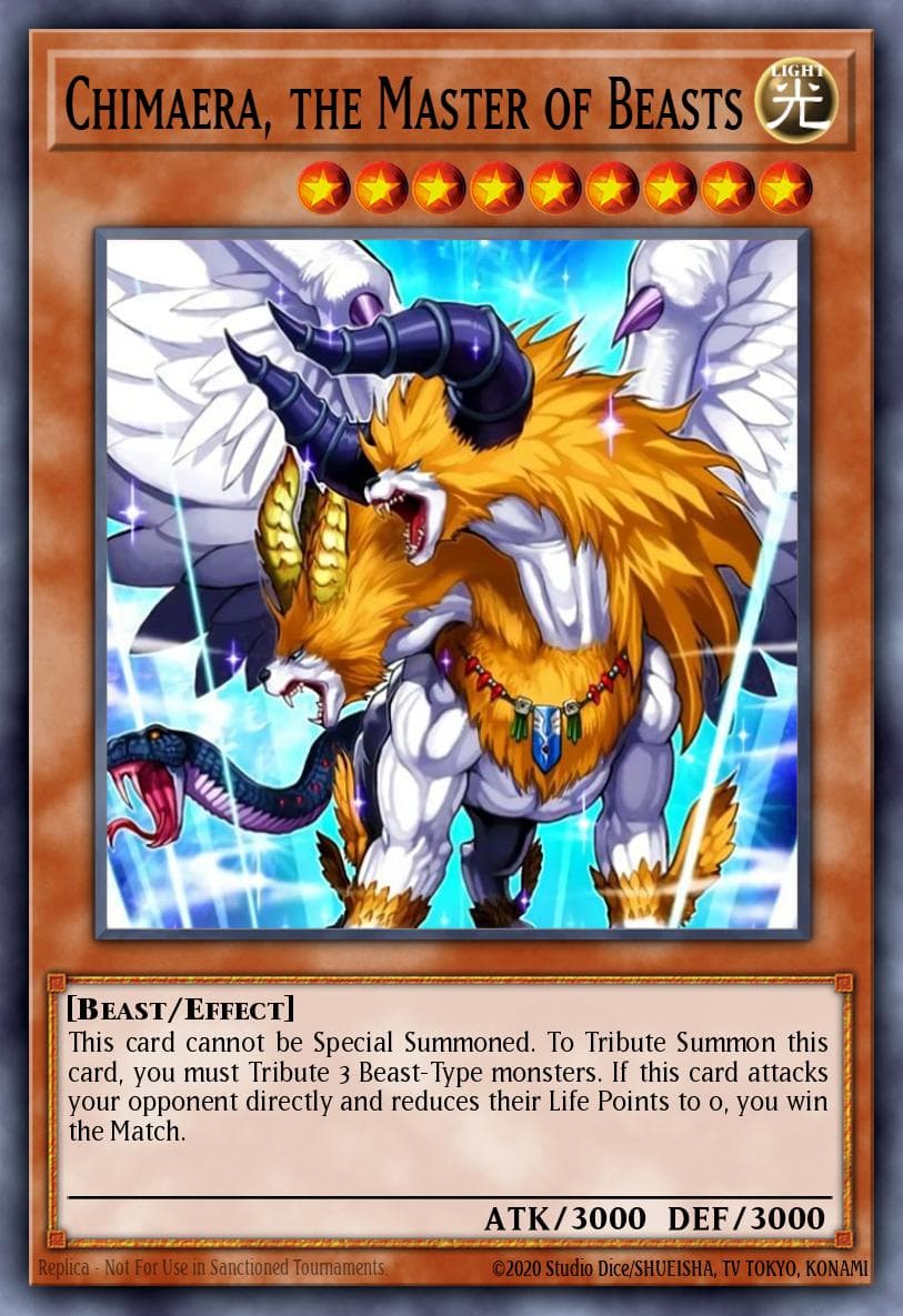 Chimaera, the Master of Beasts Yu-Gi-Oh! World Championship 2007 prize cards card