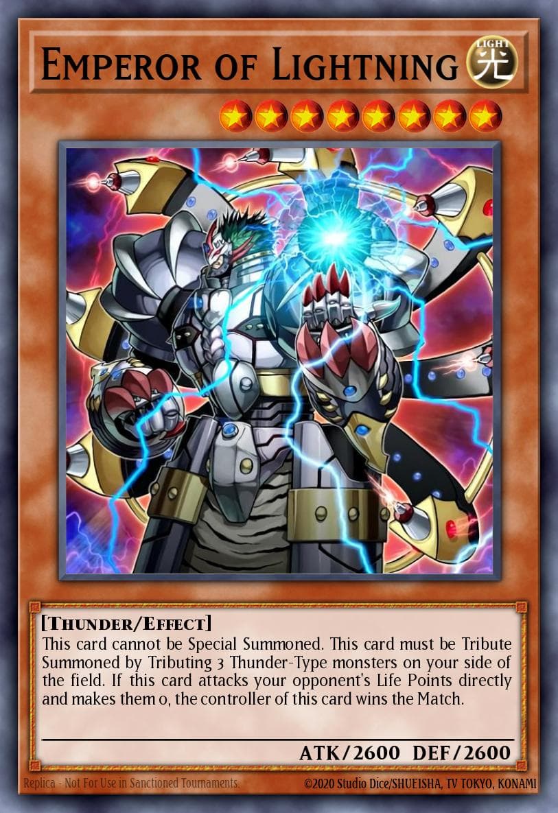 Emperor of Lightning Yu-Gi-Oh! World Championship 2007 prize cards card