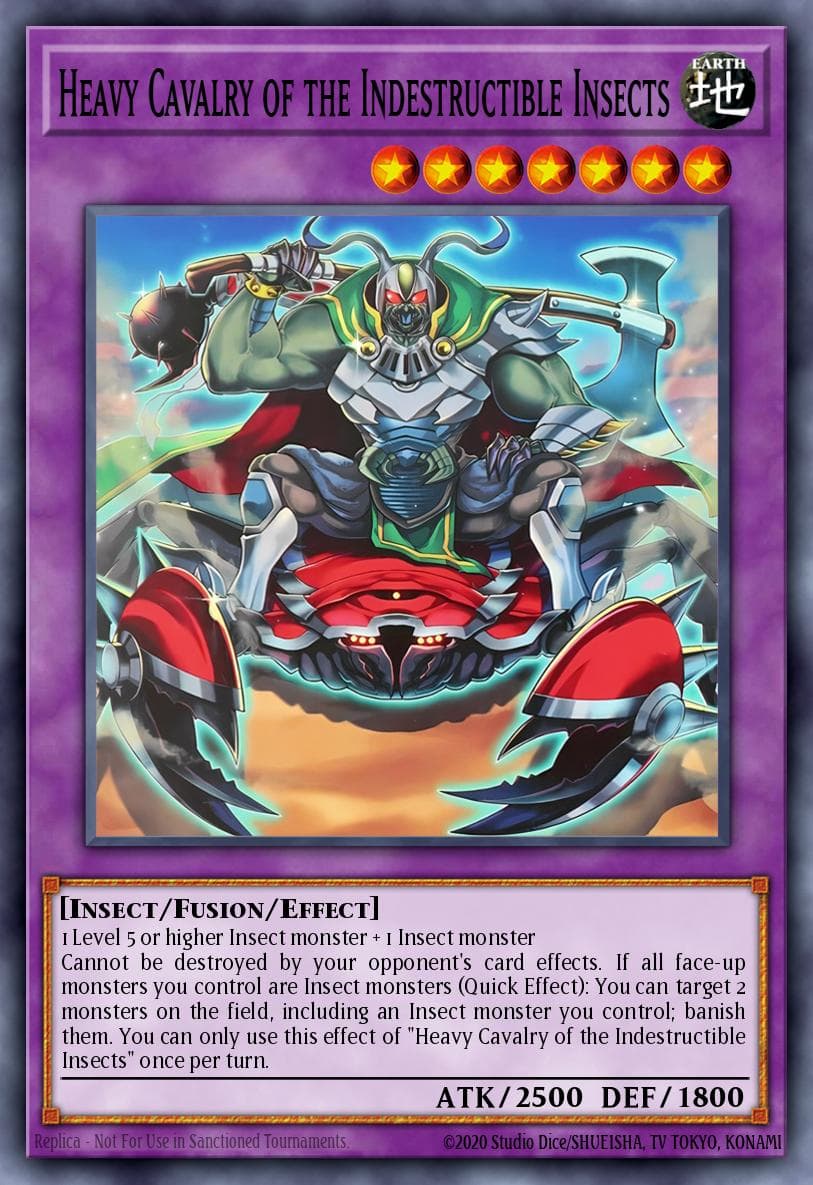Heavy Cavalry of the Indestructible Insects Rage of the Abyss card