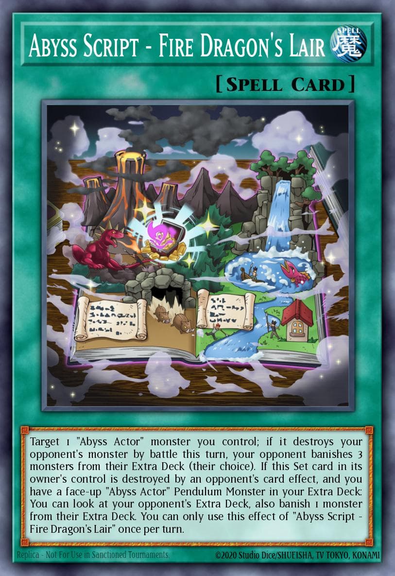 Abyss Script - Fire Dragon's Lair Destiny Soldiers card