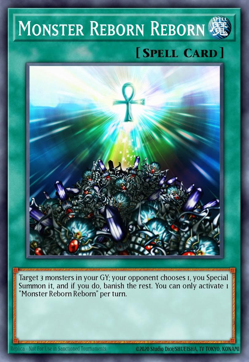 Monster Reborn Reborn Flames of Destruction Special Edition card