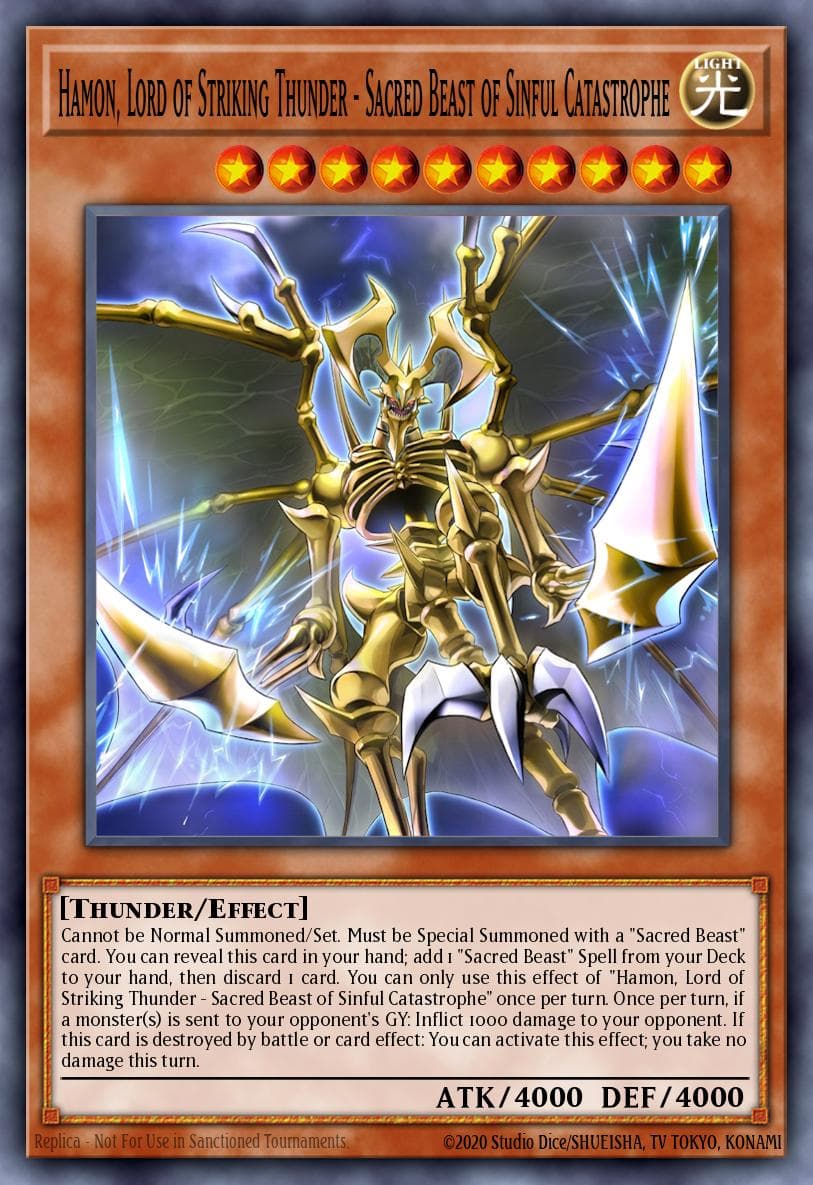 罪祸之三幻魔-降雷皇哈蒙 遊戲王 card