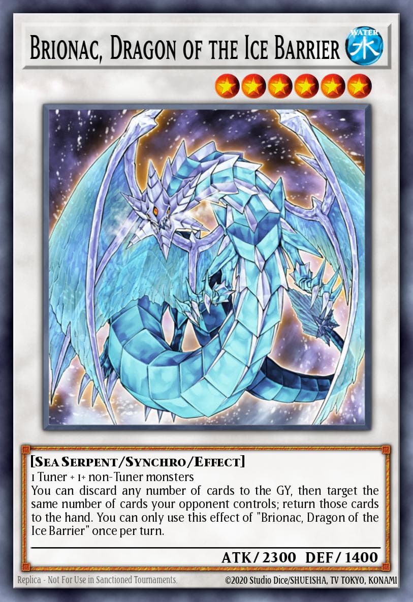 Brionac, Dragon of the Ice Barrier Duel Devastator card
