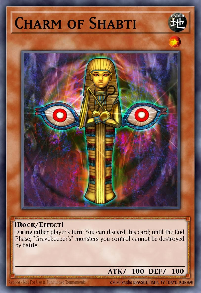 Charm of Shabti Pharaonic Guardian card