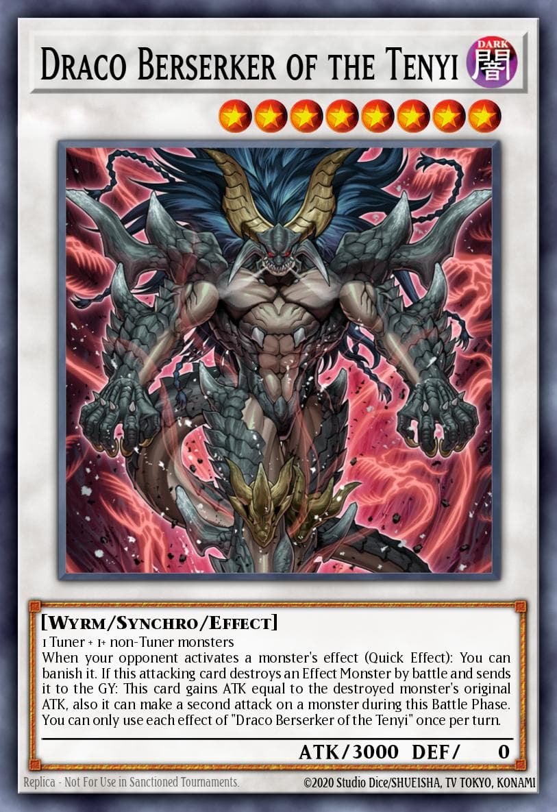 Draco Berserker of the Tenyi Battles of Legend: Monstrous Revenge card