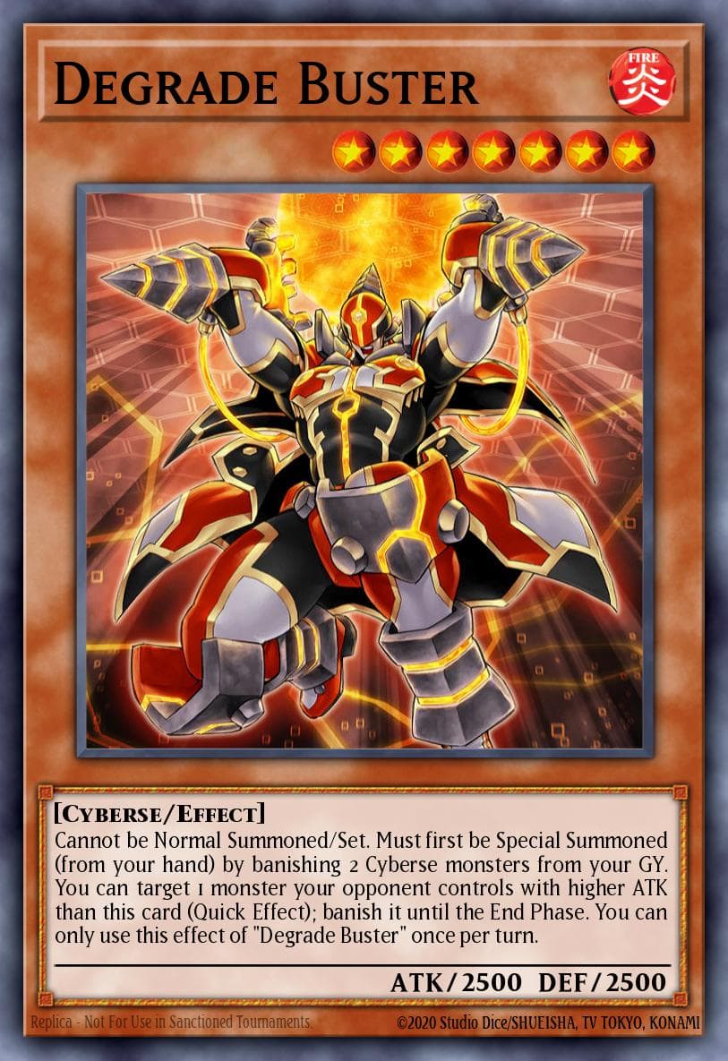 Degrade Buster Flames of Destruction Special Edition card