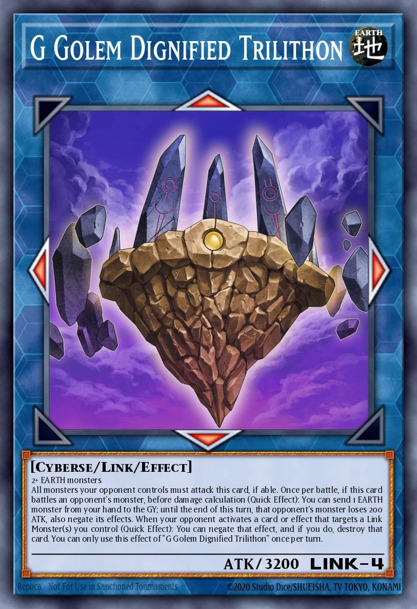 G Golem Dignified Trilithon Battles of Legend: Crystal Revenge card